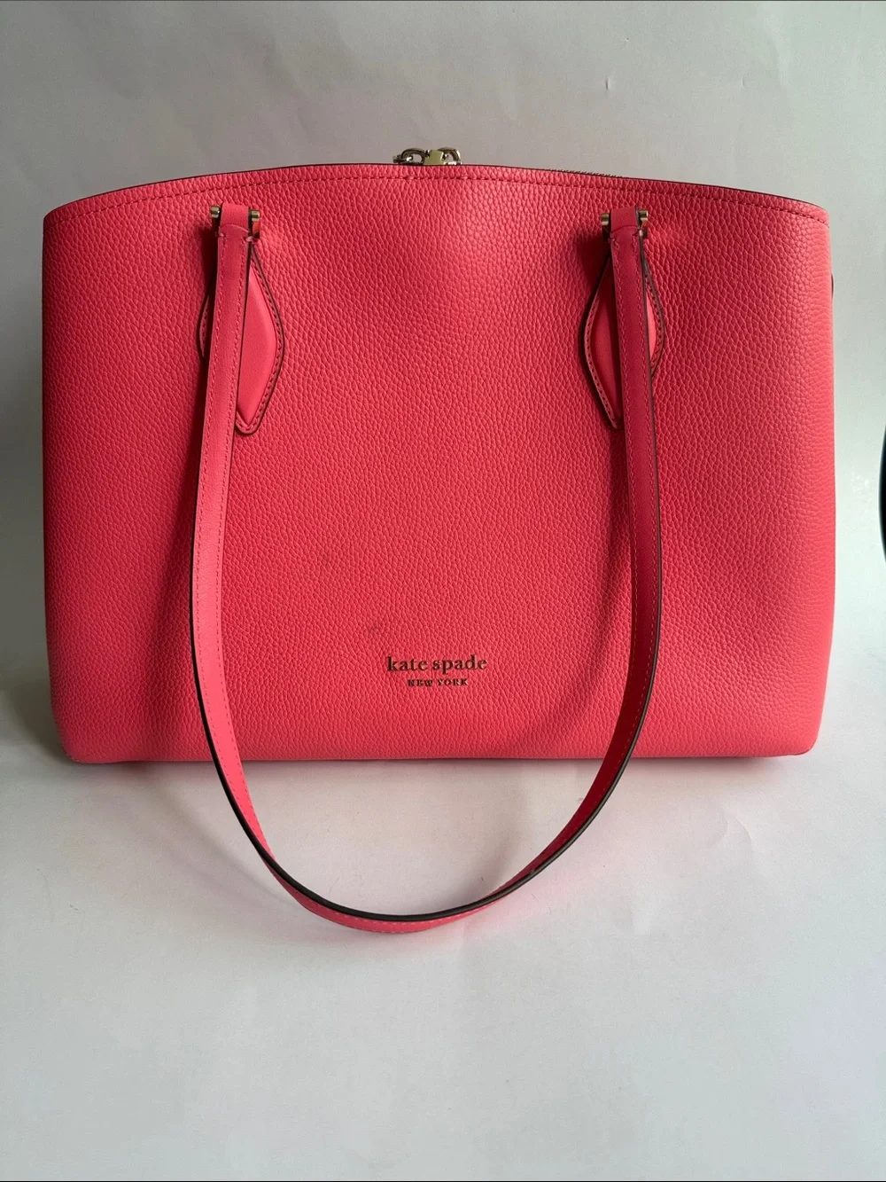 Kate Spade Zeezee Large Work Tote in Coral Pink